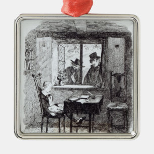 Mönche und der Jude entdecken Oliver Silbernes Ornament