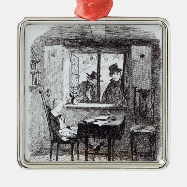 Mönche und der Jude entdecken Oliver Silbernes Ornament (Vorne)