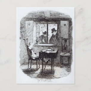Mönche und Juden entdecken Oliver Postkarte