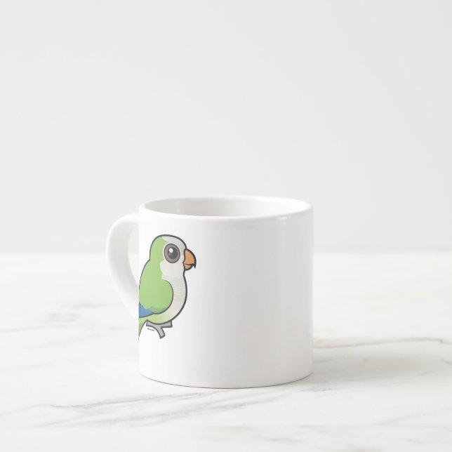 MönchParakeet Espressotasse (Vorderseite Links)