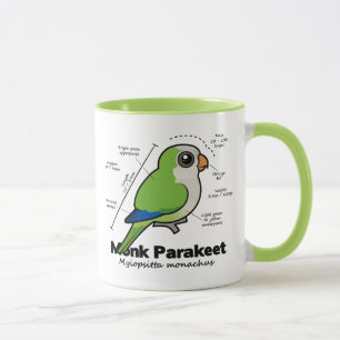 Mönchparakeet-Statistiken Tasse