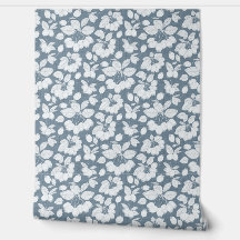 Monchrome Berry Branch Wallpaper