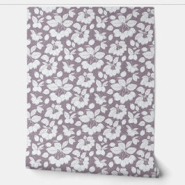 Monchrome Berry Branch Wallpaper Tapete