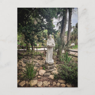 Mönchsstatue Postkarte