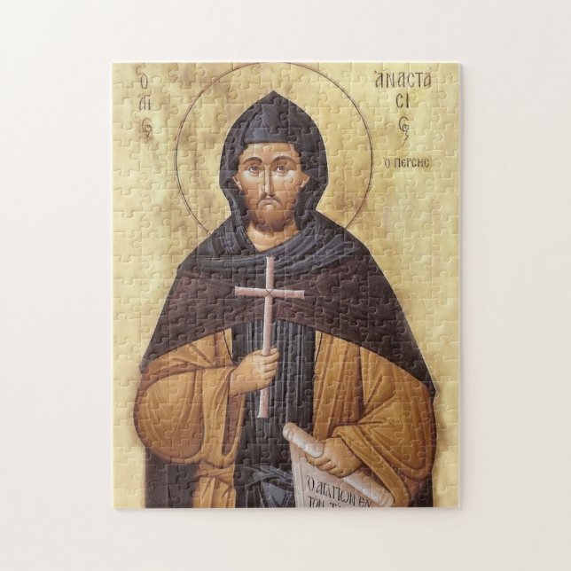 Mönchtyrer Anastasius der Perser Ikon Puzzle (Vertikal)
