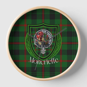 Moncrieffe-Schottischer-Clan-Tartan & -Wappen Uhr