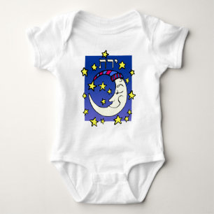 Mond auf Hebräer Baby Strampler
