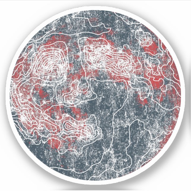 Mond Aufkleber (Vorderseite)