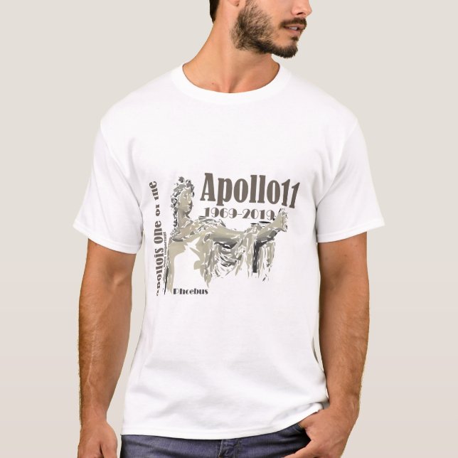 Mond-Auftrag Raum Apollo 2019-1969 T-Shirt (Vorderseite)