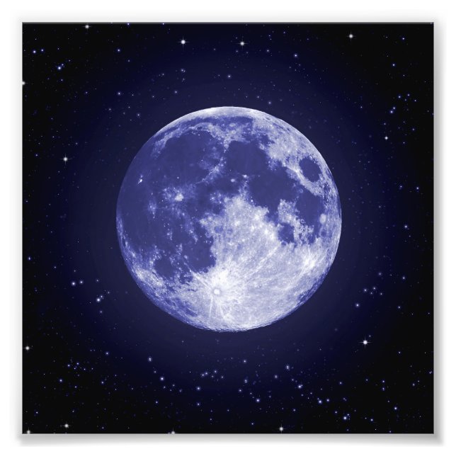 Mond aus der Erde Fotodruck (Vorne)