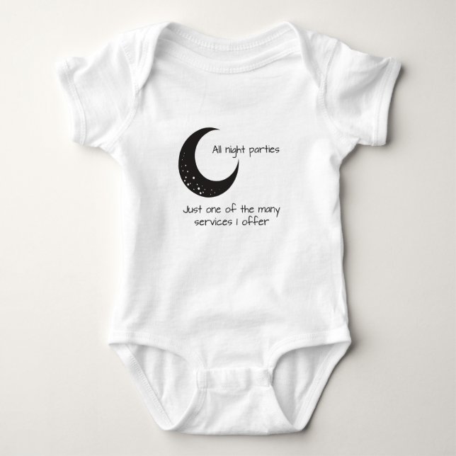 Mond - Baby-Schlaf-Bodysuit Baby Strampler (Vorderseite)