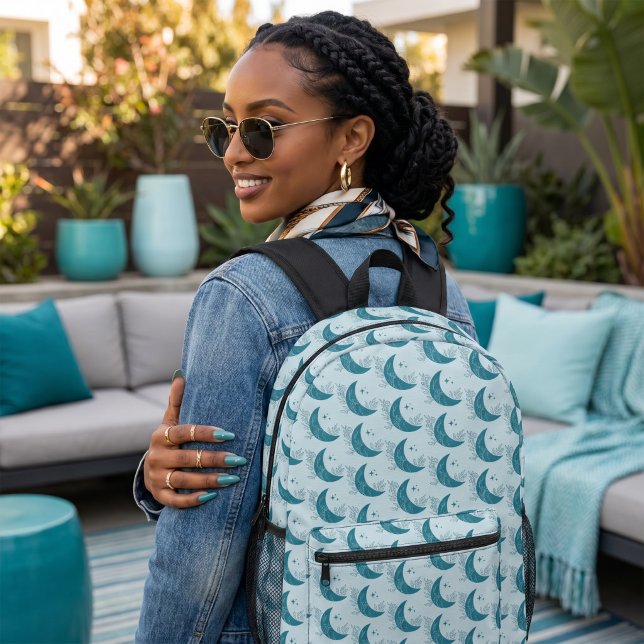 Mond Bedruckter Rucksack (Von Creator hochgeladen)