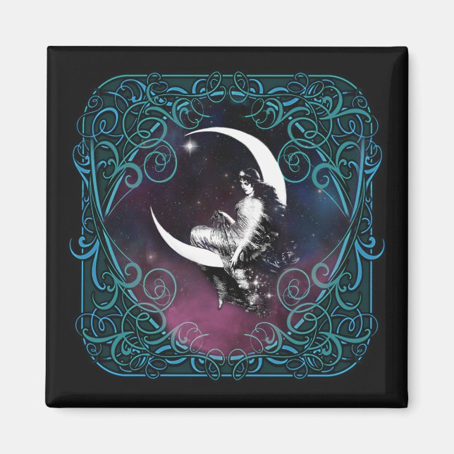 Mond-Dame Magnet (Vorne)