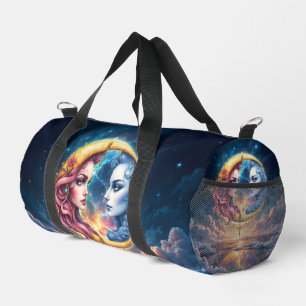 Mond der ewigen Balance – Feuer- und Wasserseelen. Duffle Bag