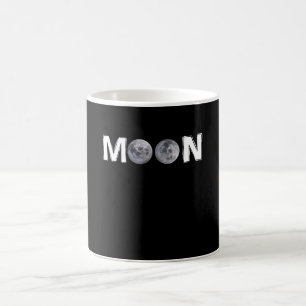 Mond-Design mit 2 Monden anstelle von doppeltem "O Kaffeetasse