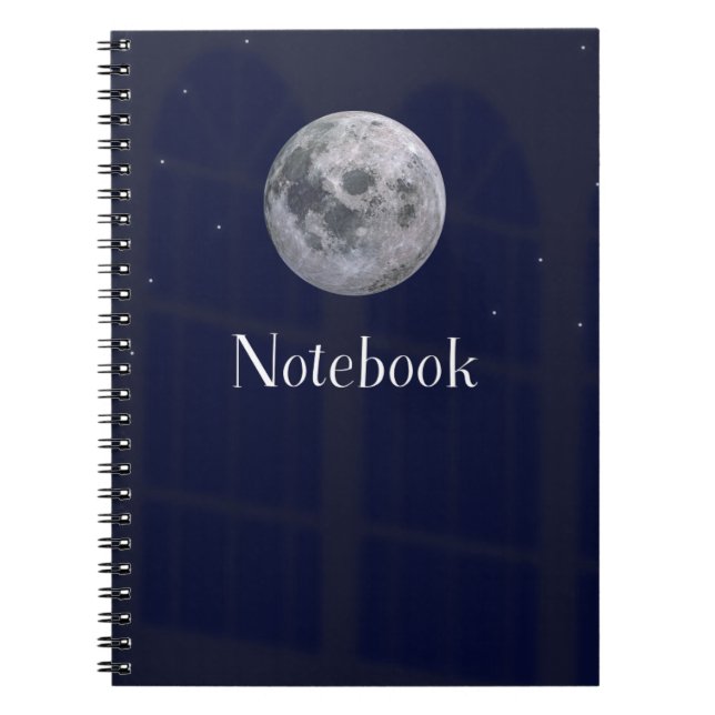 Mond-Design Notizbuch Notizblock (Vorderseite)