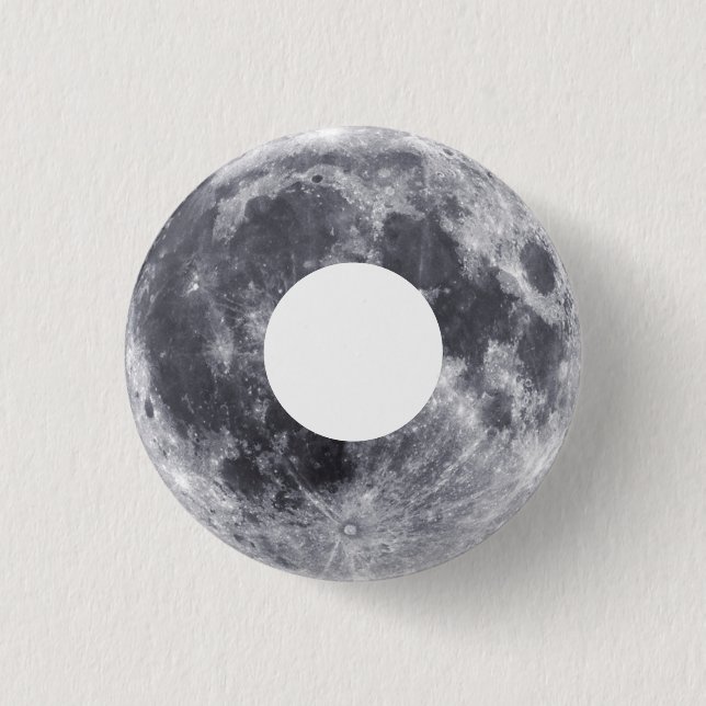 Mond Donut   Button (Vorderseite)