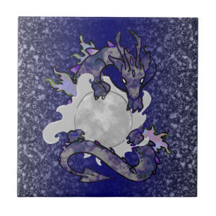 Mond-Drache Fliese