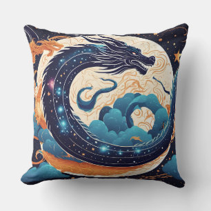 Mond-Drachen-Kissen  Kissen