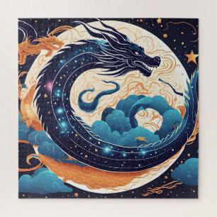 Mond-Drachen-Puzzle Puzzle