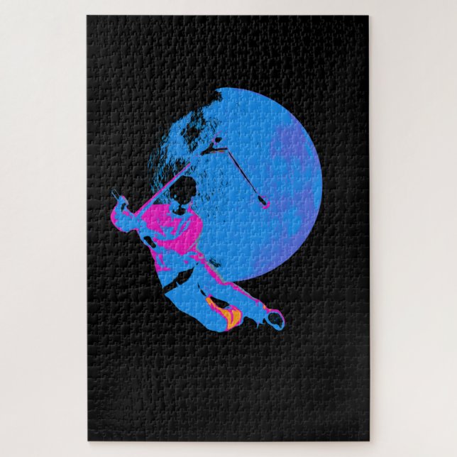 Mond drehen - Scooter Rider Puzzle (Vertikal)