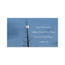 Mond durchbohrt durch Baum