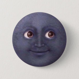 Mond Emoji Knopf Button