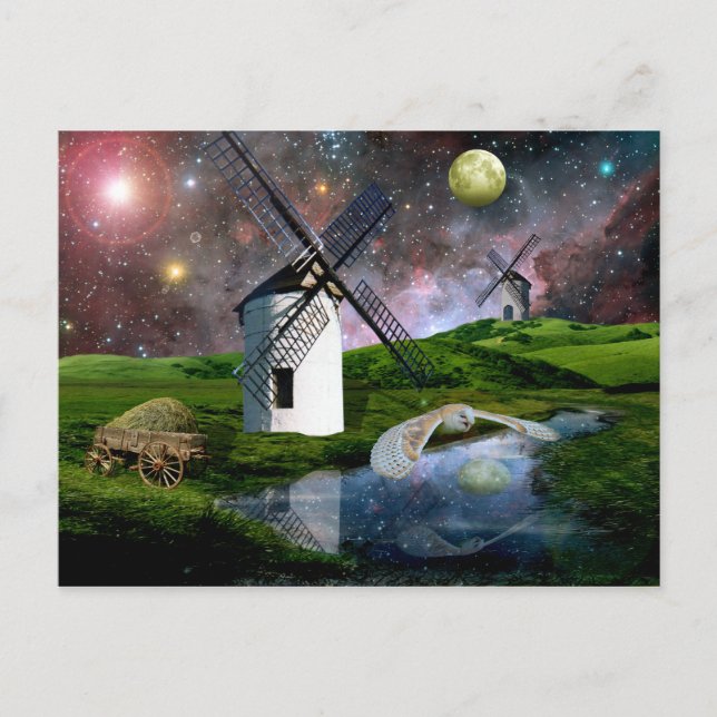 Mond ernten. postkarte (Vorderseite)