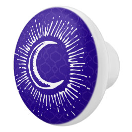 "Mond-" Fach-Griff-Zug (WH/BLU/PUR) Keramikknauf