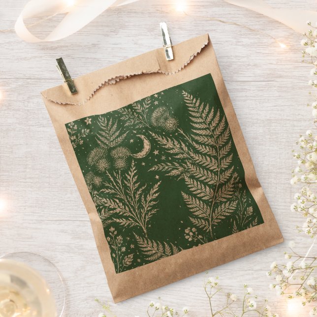 Mond-Farn Botanische Gefallen-Tüten Geschenktütchen (Ausgeschnitten)