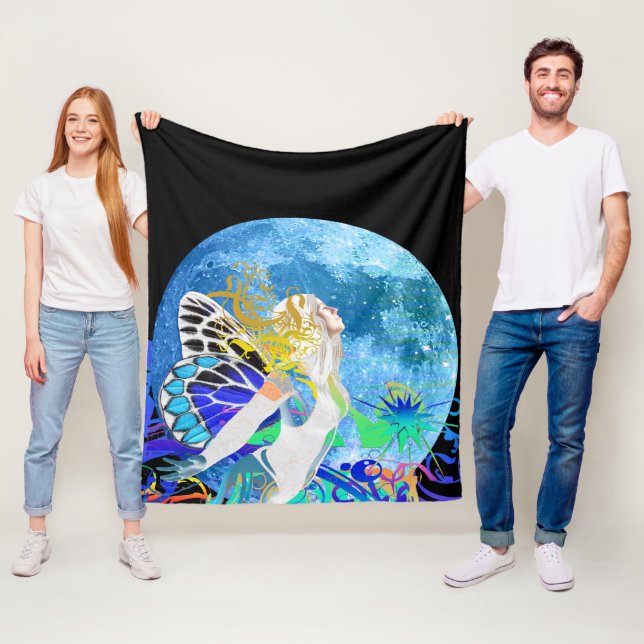 Mond-Feenhandschuh-Decke Fleecedecke (Beispiel)