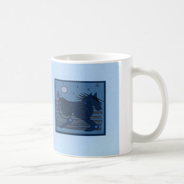Mond-Geist (hellblau) Kaffeetasse (Rechts)