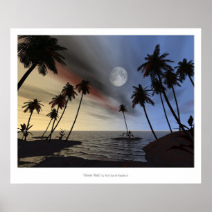 Mond-Gezeiten Poster