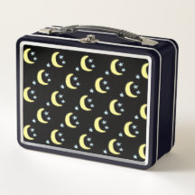 Mond Glow Metal Lunchbox (schwarz & weich gelb)