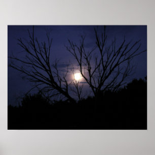 Mond-Glühen Poster