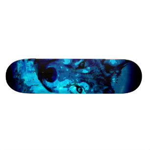 Mond-Glühen-Wolf-Skateboard Skateboard