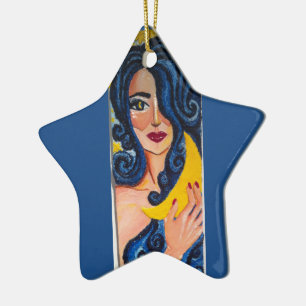 Mond-Göttin-Verzierung Keramik Ornament