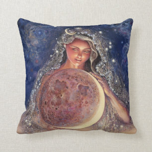 Mond-Göttin-Wurfs-Kissen Kissen