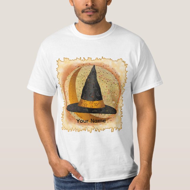 Mond Hexenhut  T-Shirt (Vorderseite)