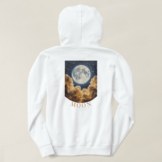 Mond-Hoodie Hoodie (Design Rückseite)