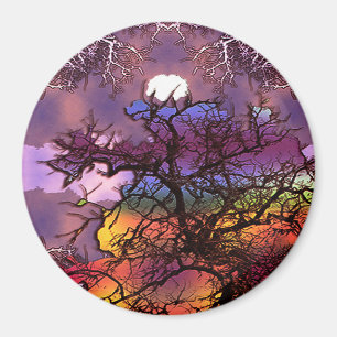 Mond in den Bäumen....... Magnet