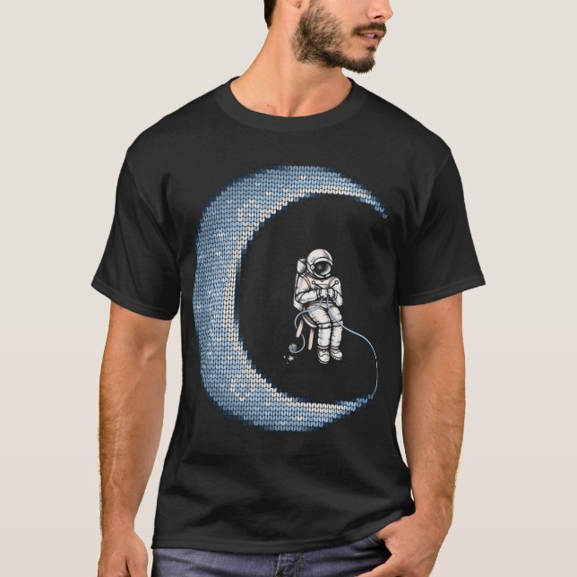 Mond ist gestrickt T-Shirt (Vorderseite)