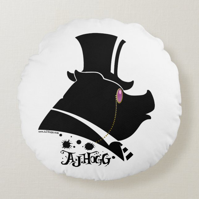 MOND-KISSEN A.J. HOGG MAGIC RUNDES KISSEN (Vorderseite)