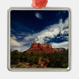 Mond-Licht über Sedona, Arizona Ornament Aus Metall