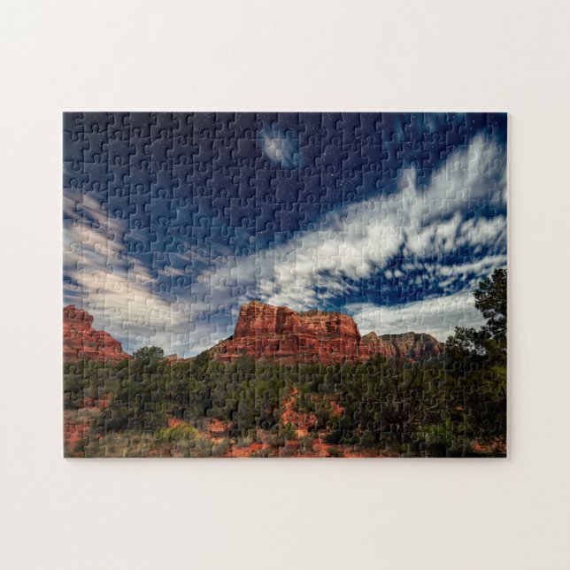 Mond-Licht über Sedona, Arizona Puzzle (Horizontal)