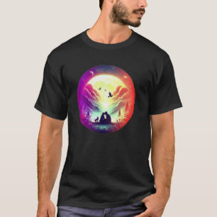 Mond Liebespaar T-Shirt