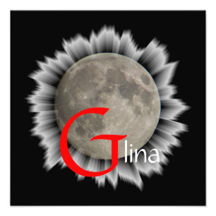Mond, Lune, Luna, Glina, Moon Poster