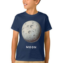 Mond / Lune - T - Shirt des T-Shirts Classic Plane