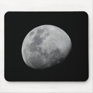 Mond mit schwarzem Himmel Sambia, Süd-Luangwa Mousepad