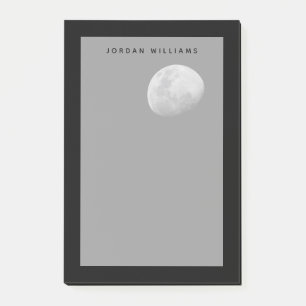 Mond mit schwarzem Himmel Sambia, Süd-Luangwa Post-it Klebezettel